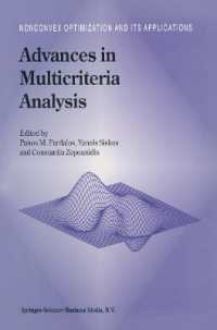 Advances in Multicriteria Analysis (Nonconvex Optimization and Its Applications (Closed))