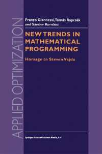 New Trends in Mathematical Programming : Homage to Steven Vajda (Applied Optimization)