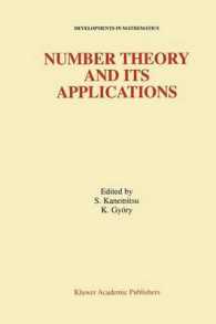 Number Theory and Its Applications (Developments in Mathematics)