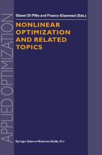Nonlinear Optimization and Related Topics (Applied Optimization)