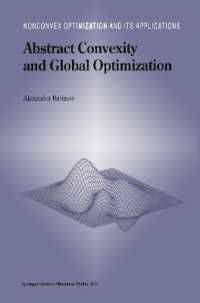 Abstract Convexity and Global Optimization (Nonconvex Optimization and Its Applications (Closed))