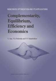 Complementarity, Equilibrium, Efficiency and Economics