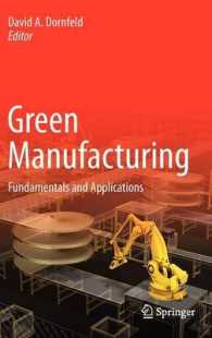 Green Manufacturing : Fundamentals and Applications (Green Energy and Technology)