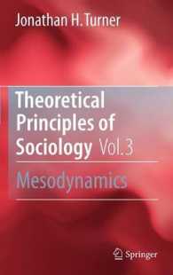 社会学の理論的原理・第３巻：メゾダイナミクス<br>Theoretical Principles of Sociology, Vol. 3 : Mesodynamics