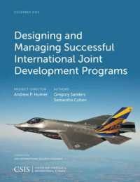 Designing and Managing Successful International Joint Development Programs (Csis Reports)