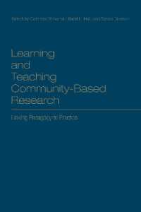 Learning and Teaching Community-Based Research : Linking Pedagogy to Practice