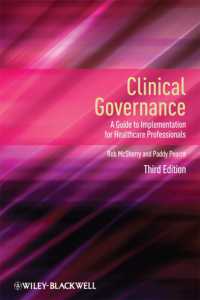 Clinical Governance : A Guide to Implementation for Healthcare Professionals （3RD）
