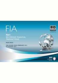 Fia Recording Financial Transactions Fa1 : Passcards -- Spiral bound