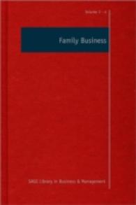 家族経営（全４巻）<br>Family Business (Sage Library in Business and Management)