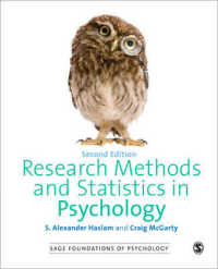 心理学調査法・統計学（第２版）<br>Research Methods and Statistics in Psychology (Sage Foundations of Psychology) （2ND）