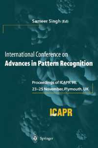 International Conference on Advances in Pattern Recognition : Proceedings of Icapr 98, 2325 November 1998, Plymouth, UK （Reprint）