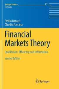 Financial Markets Theory : Equilibrium, Efficiency and Information (Springer Finance) （2ND）