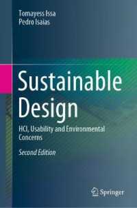 Sustainable Design : HCI, Usability and Environmental Concerns （2ND）