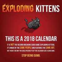 Exploding Kittens 2018 Calendar （WAL）