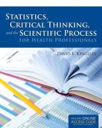 Statistics, Critical Thinking, and the Scientific Process for Health Professionals （PCK PAP/PS）