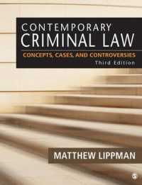 現代刑法：概念、判例、論争（第３版）<br>Contemporary Criminal Law : Concepts, Cases, and Controversies （3RD）