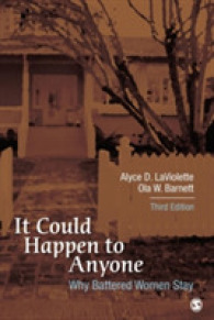 暴力被害女性の虐待関係（第３版）<br>It Could Happen to Anyone : Why Battered Women Stay （3RD）