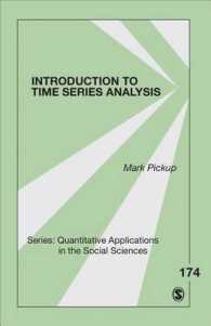 時系列分析入門<br>Introduction to Time Series Analysis (Quantitative Applications in the Social Sciences)