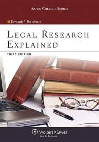 Legal Research Explained （3 PCK PAP/）