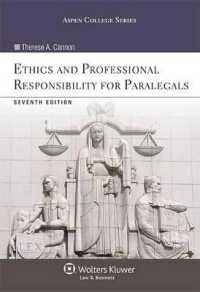 Ethics and Professional Responsibility for Paralegals, Seventh Edition (Aspen College) （7TH）