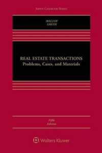 Real Estate Transactions : Problems， Cases， and Materials (Aspen Casebook)