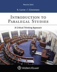 Introduction to Paralegal Studies : A Critical Thinking Approach (Aspen Paralegal)