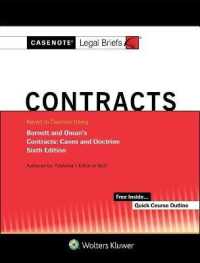 Casenote Legal Briefs for Contracts Keyed to Barnett and Oman (Casenote Legal Briefs) （6 New）