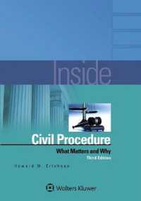 Inside Civil Procedure : What Matters and Why (Inside) （3RD）