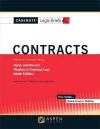 Casenote Legal Briefs for Contracts Keyed to Ayres and Klass (Casenote Legal Briefs)