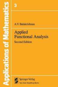Applied Functional Analysis : a (Stochastic Modelling and Applied Probability) （2ND）