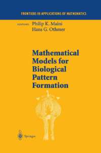 Mathematical Models for Biological Pattern Formation (Frontiers in Applications of Mathematics)