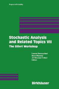 Stochastic Analysis and Related Topics VII : Proceedings of the Seventh Silivri Workshop (Progress in Probability)