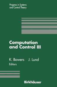 Computation and Control III : Proceedings of the Third Bozeman Conference, Bozeman, Montana, August 5-11, 1992 (Progress in Systems and Control Theory)