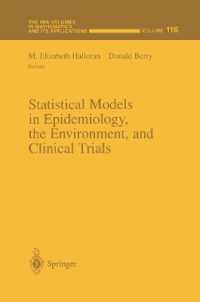 Statistical Models in Epidemiology, the Environment, and Clinical Trials (The Ima Volumes in Mathematics and its Applications)