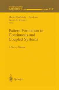 Pattern Formation in Continuous and Coupled Systems : A Survey Volume (The Ima Volumes in Mathematics and its Applications)