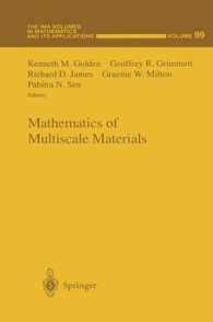 Mathematics of Multiscale Materials (The Ima Volumes in Mathematics and its Applications)