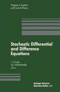 Stochastic Differential and Difference Equations (Progress in Systems and Control Theory)