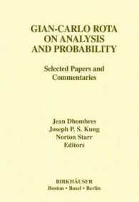 Gian-Carlo Rota on Analysis and Probability : Selected Papers and Commentaries (Contemporary Mathematicians)