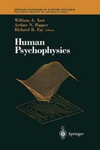 Human Psychophysics (Springer Handbook of Auditory Research) （Reprint）
