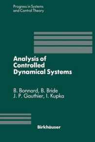 Analysis of Controlled Dynamical Systems : Proceedings of a Conference held in Lyon, France, July 1990 (Progress in Systems and Control Theory)