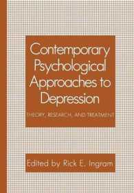 Contemporary Psychological Approaches to Depression : Theory, Research, and Treatment