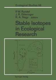 Stable Isotopes in Ecological Research (Ecological Studies) （Reprint）