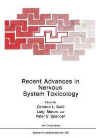 Recent Advances in Nervous System Toxicology (NATO Science Series A:)