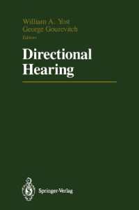 Directional Hearing (Proceedings in Life Sciences) （Reprint）
