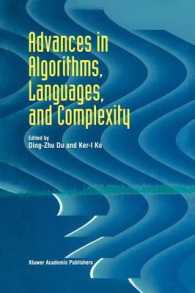 Advances in Algorithms, Languages, and Complexity （Reprint）