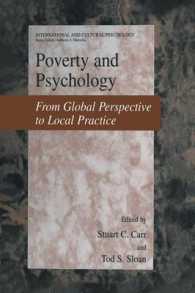 Poverty and Psychology : From Global Perspective to Local Practice (International and Cultural Psychology)