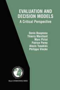 Evaluation and Decision Models : A Critical Perspective (International Series in Operations Research & Management Science)