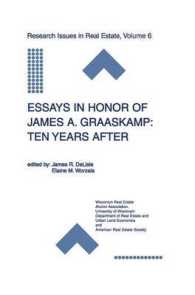 Essays in Honor of James A. Graaskamp: Ten Years after (Research Issues in Real Estate)