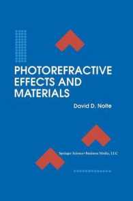 Photorefractive Effects and Materials (Electronic Materials: Science & Technology)