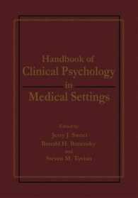 Handbook of Clinical Psychology in Medical Settings